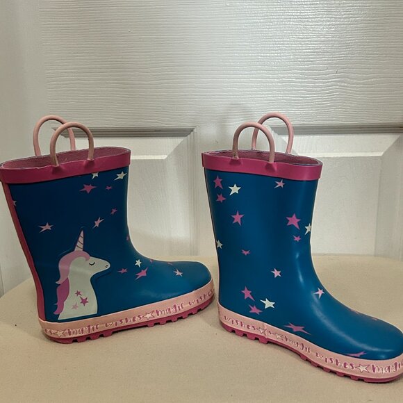 Unicorn Design Rain Boots - Size 13 - Picture 5 of 6